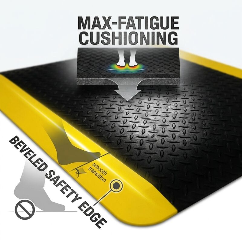 ESD Anti-Ermüdungs Gummi Mat Bubble Top Schwarz statische Dissipative Bodenmatte für Elektronikmontage-Arbeitsplätze